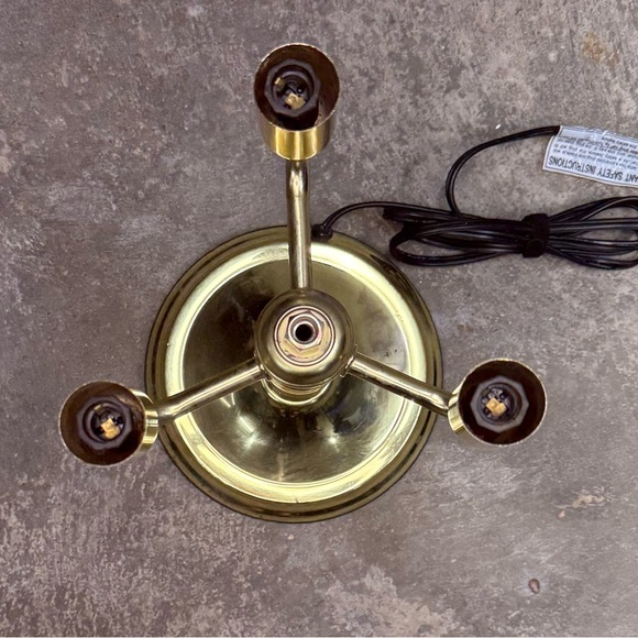 Vintage Brass 3-Light Lamp Base - Picture 11 of 11